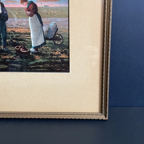 Vintage Framed Print Farmer Home Cottage Decor Wall Decor - Picture 5 of 12